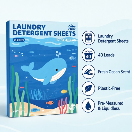 Laundry detergent sheets - sheets, 40
